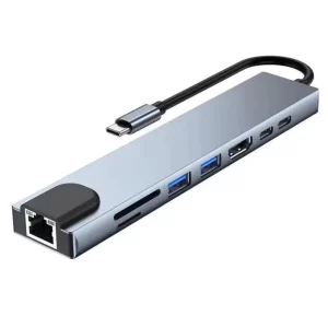 8 in 1 usb c multiport adapter hub type c to hdmi usb sd ethernet pd charging.webp