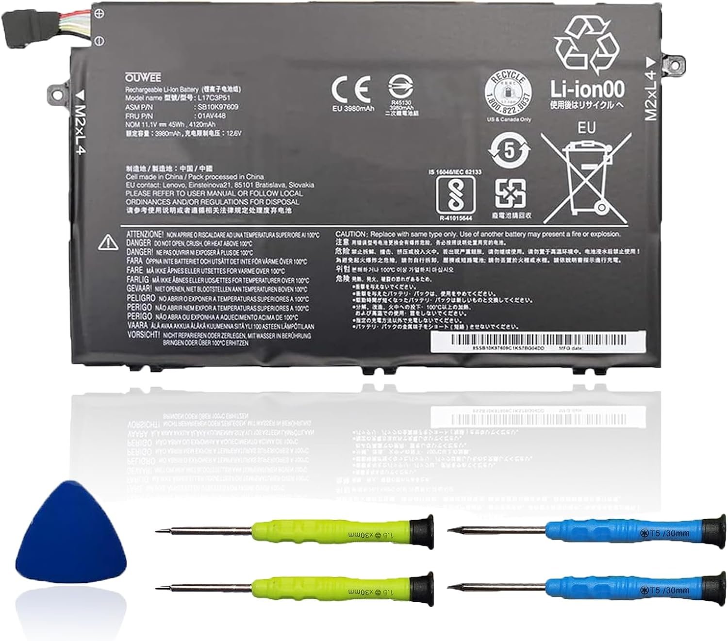 lenovo thinkpad e14 e15 e480 e485 e495 e580 e585 e490 e590 e595 laptop battery l17c3p51 01av445.jpg lenovo thinkpad e14 e15 e480 e485 e495 e580 e585 e490 e590 e595 laptop battery l17c3p51 01av445.jpg