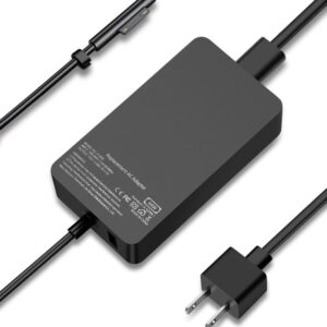 microsoft surface pro 3 pro 4 pro 5 pro 6 surface laptop surface book surface go charger with usb charging port 44w 15v 2.58a replacement adapter.jpg