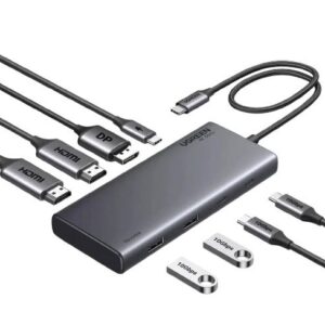 ugreen 8 in 1 multifunction adapter usb c to usb a 3.2 2port usb c 3.2 2 port 2 4k hdmi 4k dp pd port converter cm639 ug 35625.jpg