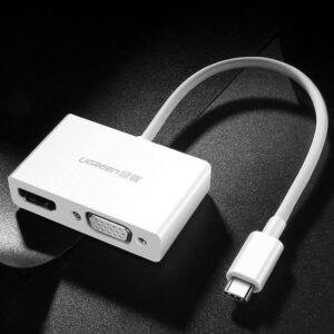 ugreen usb type c to hdmi vga converter white mm123 ug 30843.jpg