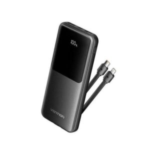 vention 10000mah power bank micro usb usb c usb a usb a with integrated usb c and lightning cables 22.5w black led display type fhob0.jpg