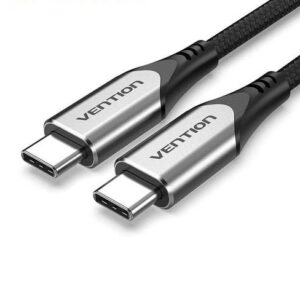 vention cotton braided usb c to usb c 3.1 cable 1m gray taahf.jpg