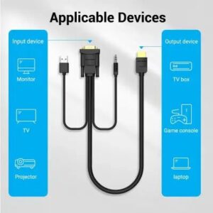 vention hdmi to vga cable with audio output and usb power supply 1.5m black abibg 1.5m abibg 1.jpg