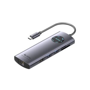 vention usb c multi function 10 in 1 docking station usb c to hdmi vga usb3.0 2 usb2.0 2 rj45 tf sd pd docking station 0.15m gray mirrored surface type tqwhb.jpg